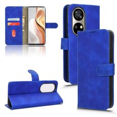 Custodia per telefono in pelle con vibrazione magnetica Skin Feel per Ulefone Note 17 Pro (blu)