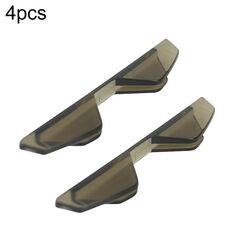 3R 3R-2107 Striscia di gomma anticollisione per portiera auto Protezione invisibile Antigraffio Aticker (nero trasparente)