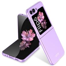 Per Samsung Galaxy Z Flip6 GKK Custodia per telefono ultrasottile a copertura totale (Dream Mirror Purple)