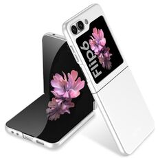 Per Samsung Galaxy Z Flip6 GKK Custodia per telefono ultrasottile a copertura totale (Argento)