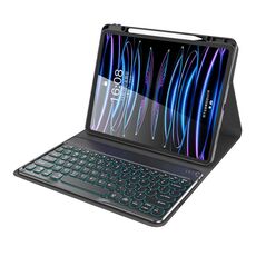 Per iPad Pro 12.9 2021/2020 TOTU PC-1 Custodia in pelle con tastiera magnetica Smart Control (Nero)