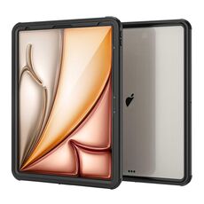 Per iPad Air 13 2024 RedPepper IP68 Custodia impermeabile per PC + tablet TPU (nera)
