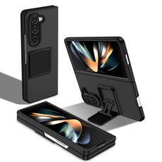 Per Samsung Galaxy Z Fold6 5G Custodia pieghevole tridimensionale per PC (nera)