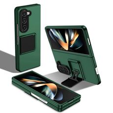 Per Samsung Galaxy Z Fold6 5G Custodia pieghevole tridimensionale per PC (verde)