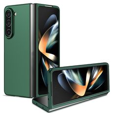 Per Samsung Galaxy Z Fold6 5G Custodia pieghevole per armatura (verde scuro)