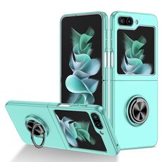 Per Samsung Galaxy Z Flip6 5G Custodia per telefono con supporto ad anello per armatura (blu cielo)