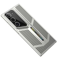 Per Samsung Galaxy S22+ 5G Blade Cooling PC Custodia per telefono a copertura totale (argento titanio)