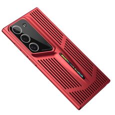 Custodia per telefono a copertura totale per PC con raffreddamento Blade per Samsung Galaxy S22+ 5G (rosso)