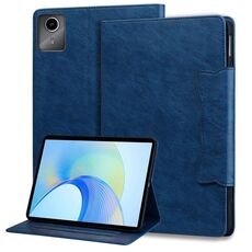Per Lenovo Xiaoxin Pad M11 2024 Custodia per tablet in pelle con fibbia a forma di gatto (blu reale)