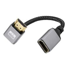 Cavo di prolunga HDMI maschio a femmina 4K UHD piegato verso il basso Adattatore TV per computer, lunghezza: 20 cm