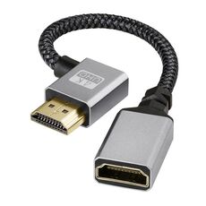 Adattatore TV per computer con cavo di prolunga HDMI maschio a femmina 4K UHD gomito sinistro, lunghezza: 20 cm