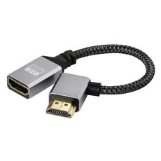 Adattatore TV per computer con cavo di prolunga HDMI maschio a femmina 4K UHD gomito destro, lunghezza: 20 cm