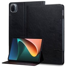 Per Xiaomi Pad 5 Custodia per tablet in pelle con fibbia a forma di gatto (nero)
