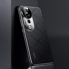 Custodia per PC in pelle tinta unita per vivo S19 Pro (nera)
