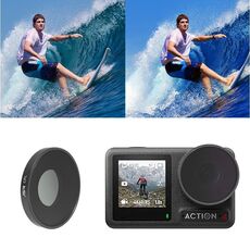 Per DJI Osmo Action 4 Filtro per obiettivo della fotocamera filettato JUNESTAR, filtro: CPL