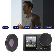 Per DJI Osmo Action 4 JUNESTAR Filtro obiettivo fotocamera filettato, filtro: ND16