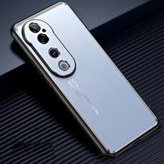 Custodia per telefono in metallo satinato per vivo S19 Pro (blu)