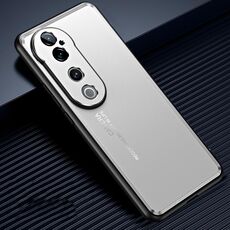 Custodia per telefono in metallo satinato per vivo S19 Pro (argento)
