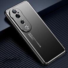 Per vivo S19 Custodia per telefono in metallo satinato (nero)