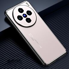 Custodia per telefono in metallo satinato per vivo X100s (oro)