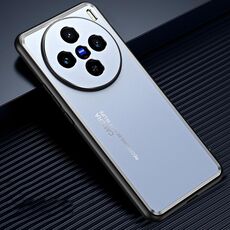 Custodia per telefono in metallo satinato per vivo X100s (blu)