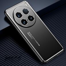 Per vivo X100 Ultra Custodia per telefono in metallo satinato (nero)