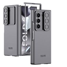Per Samsung Galaxy Z Fold6 GKK Custodia per telefono con finestra scorrevole ultrasottile integrata (grigio)