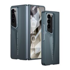 Custodia per telefono ultrasottile a copertura totale per Samsung Galaxy Z Fold6 GKK Integrated Blade (ciano)