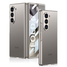 Custodia per telefono a copertura totale AG Craft Skin Feel integrata GKK per Samsung Galaxy Z Fold6 (grigio titanio)