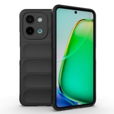 Per vivo Y28 4G Magic Shield TPU + custodia in flanella per telefono (nero)