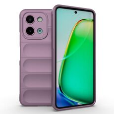 Per vivo Y28 4G Magic Shield TPU + custodia per telefono in flanella (viola)