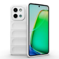 Per vivo Y28 4G Magic Shield TPU + custodia per telefono in flanella (bianca)