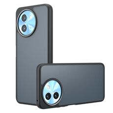 Per vivo Y38 Global / T3x India Armor Custodia per telefono TPU ibrida per PC Big Pore (nero satinato)
