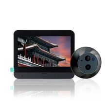 SY-35 Campanello video Smart Cat Eye WiFi nascosto 1080P con schermo a colori da 4,3 pollici (nero)