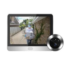SY-36 Campanello video Smart Cat Eye WiFi nascosto 1080P con schermo a colori da 4,3 pollici (bianco)