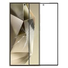 Per Samsung Galaxy S24 Ultra SM-S928B Lente in vetro esterna per schermo anteriore con adesivo OCA otticamente trasparente
