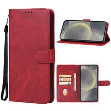 Custodia in pelle per Samsung Galaxy S24 FE 5G (rossa)
