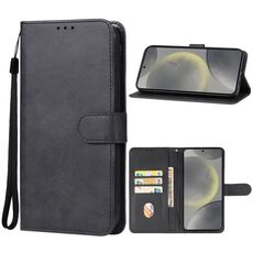 Custodia in pelle per Samsung Galaxy S24 FE 5G (nera)