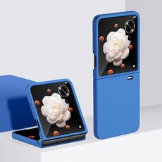 Per Honor Magic V Flip Custodia per PC ultrasottile con sensazione di pelle (blu Klein)