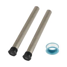 2 pezzi / set RV US Standard 3/4NPT scaldabagno anodo di magnesio asta (nero argento)