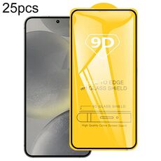 Per Samsung Galaxy S24 FE 5G 25 pezzi 9D Pellicola in vetro temperato con schermo a colla completa