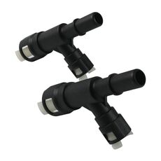 2 pezzi/set per connettore del tubo flessibile del riscaldatore per auto Cadillac 15055343 (nero)