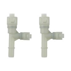 2 pezzi/set per connettore del tubo flessibile del riscaldatore per auto Cadillac 15055343 (bianco)