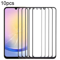Per Samsung Galaxy A25 5G SM-A256B 10 pezzi Lente in vetro esterna per schermo anteriore con adesivo OCA otticamente trasparente