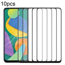 Per Samsung Galaxy F52 5G SM-E526B 10 pezzi Lente in vetro esterna per schermo anteriore con adesivo OCA otticamente trasparente