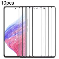 Per Samsung Galaxy A53 5G SM-A536B 10 pezzi Lente in vetro esterna per schermo anteriore con adesivo OCA otticamente trasparente