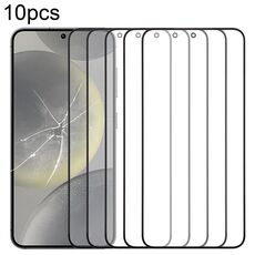 Per Samsung Galaxy S24 SM-S921B 10 pezzi Lente in vetro esterna per schermo anteriore con adesivo OCA otticamente trasparente