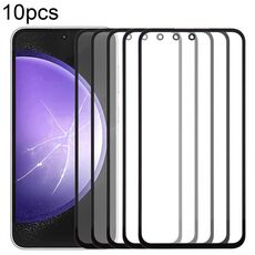 Per Samsung Galaxy S23 FE SM-S711B 10 pezzi Lente in vetro esterna per schermo anteriore con adesivo OCA otticamente trasparente