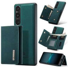 Per Sony Xperia 1 VI DG.MING M1 Series Portafoglio multi-carta a 3 ante + custodia magnetica per telefono (verde)