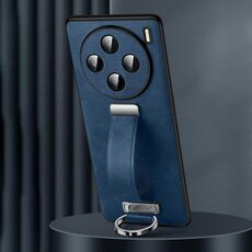 Custodia per telefono antiurto per vivo X100s SULADA PC + texture in pelle (blu)